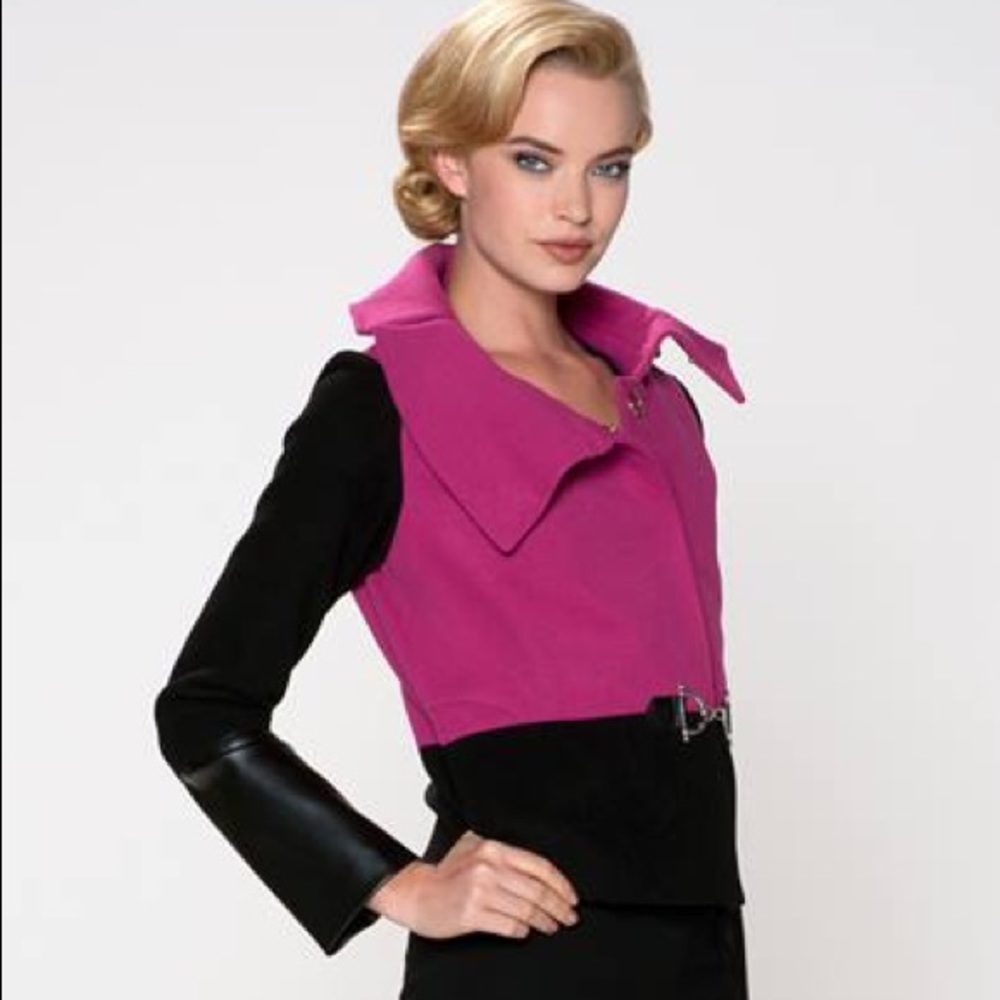 Komarov jacket with faux leather